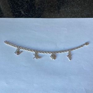 Tiffany & Co. 925 silver charm bracelet. 7.25”